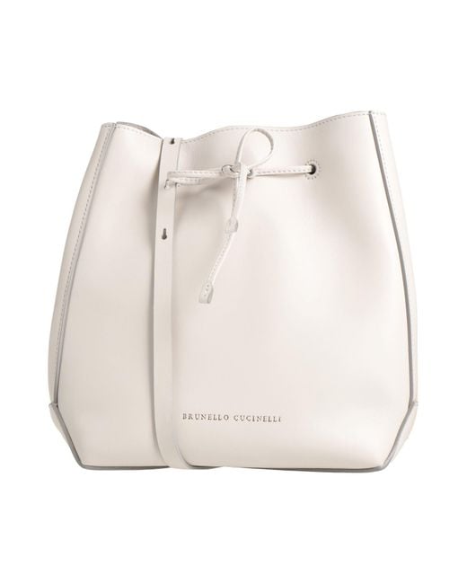 Brunello Cucinelli Natural Umhängetasche