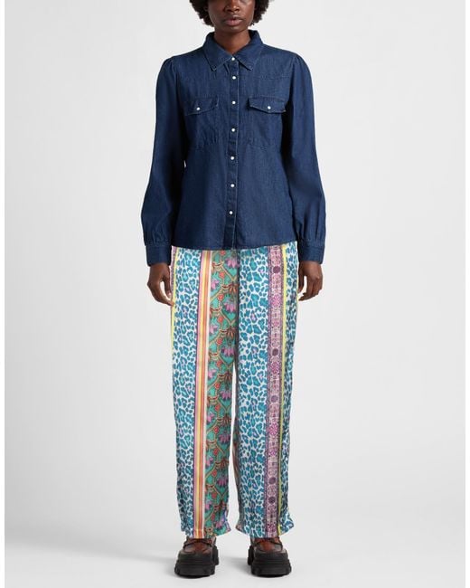Kocca Blue Azure Pants Polyester