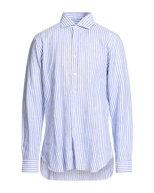 Buonamassa Blue Shirt Linen for men