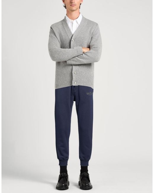 Gaelle Paris Blue Pants Cotton, Polyester, Elastane for men