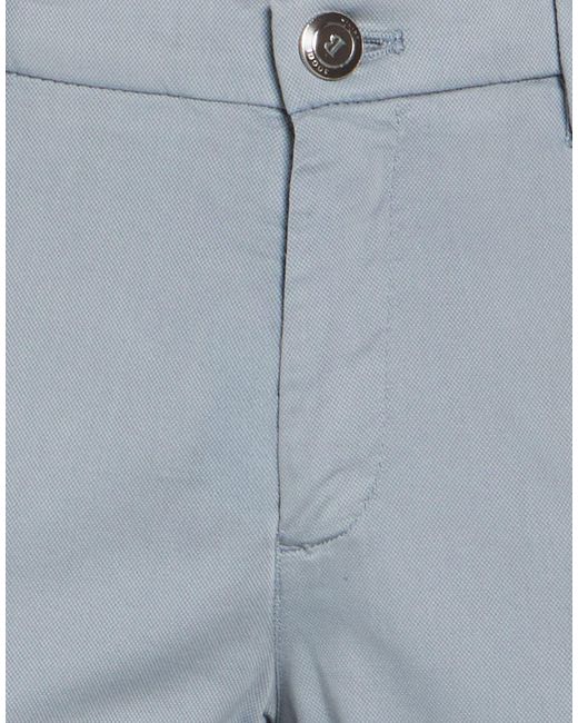 Boggi Gray Pants Cotton, Lyocell, Elastane for men