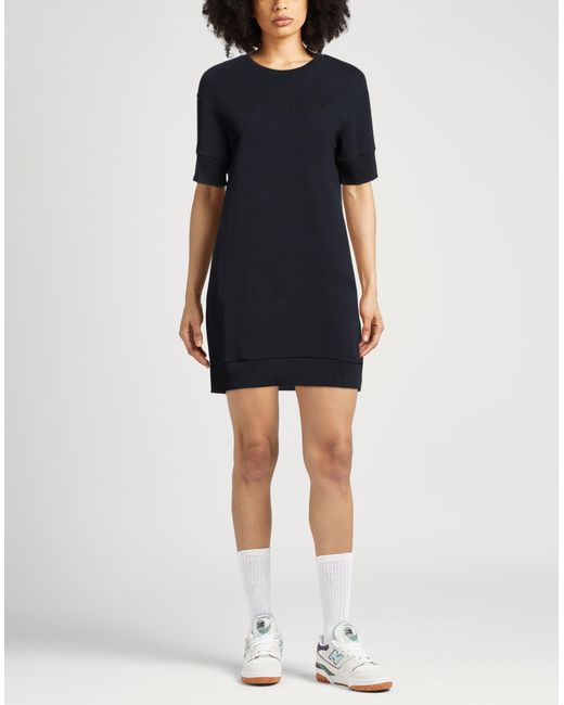 ARMANI EXCHANGE Black Mini Dress Cotton, Polyester, Elastane