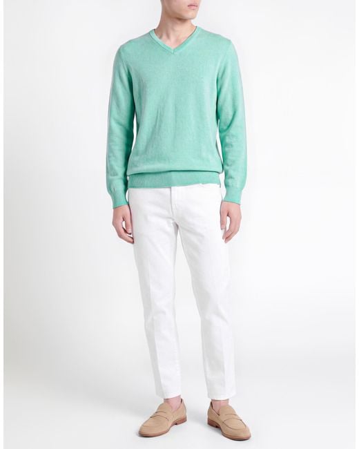 Fedeli Green Jumper for men