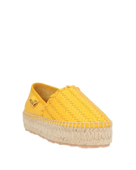 Love Moschino Yellow Espadrilles