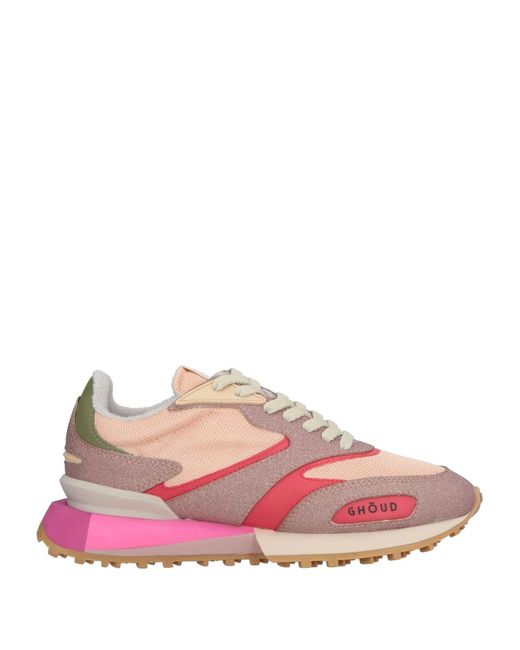 GHOUD VENICE Pink Sneakers Textile Fibers