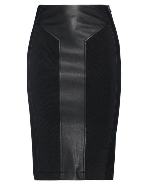Patrizia Pepe Black Midi Skirts