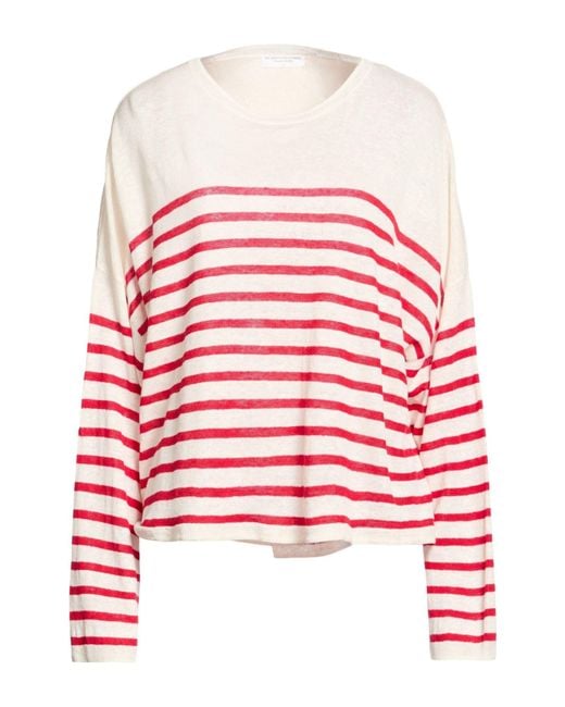 Majestic Filatures Red Ivory Sweater Linen