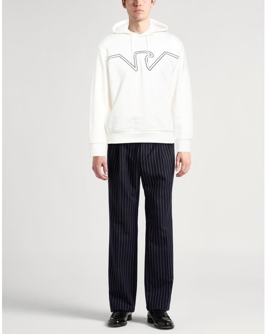 Emporio Armani White Sweatshirt Cotton for men