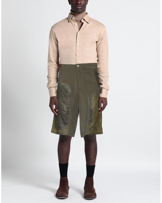 ANDERSSON BELL Green Cropped Trousers for men
