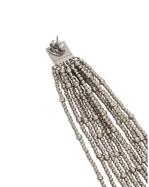 Brunello Cucinelli White Earrings 925/1000