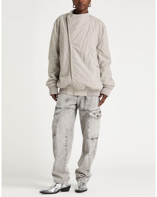 Rick Owens Gray Light Jacket Polyamide, Virgin Wool
