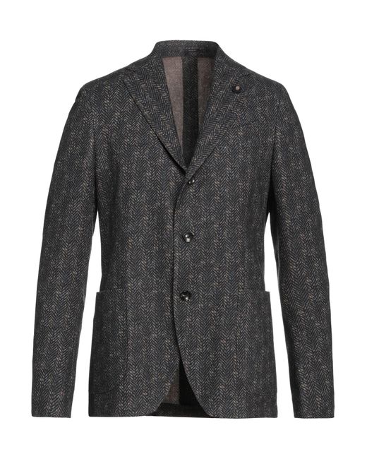 Lardini Gray Suit Jacket for men