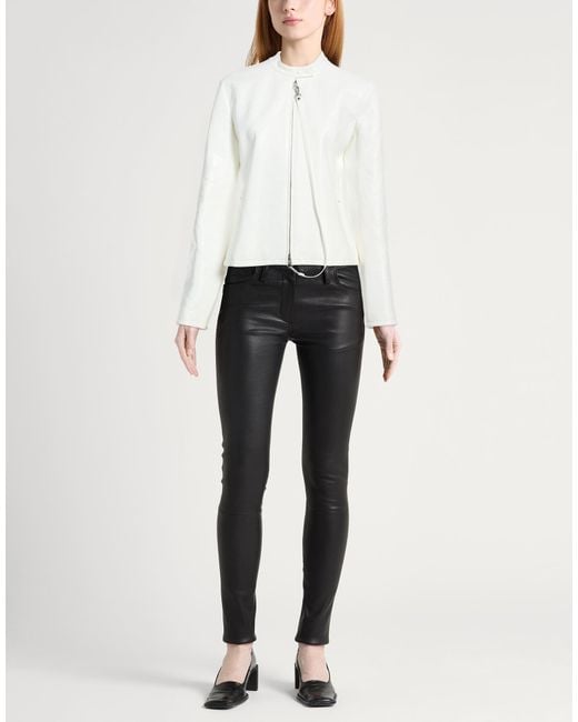 Courreges White Jacket Cotton, Polyurethane, Elastane
