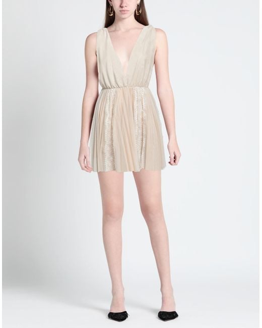Soallure Natural Mini Dress