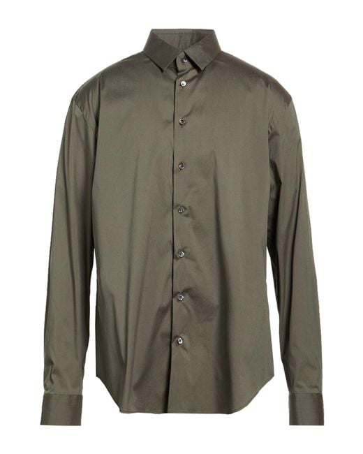 Giorgio Armani Green Shirts for men
