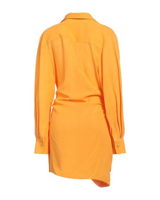 Jacquemus Orange Short Dress