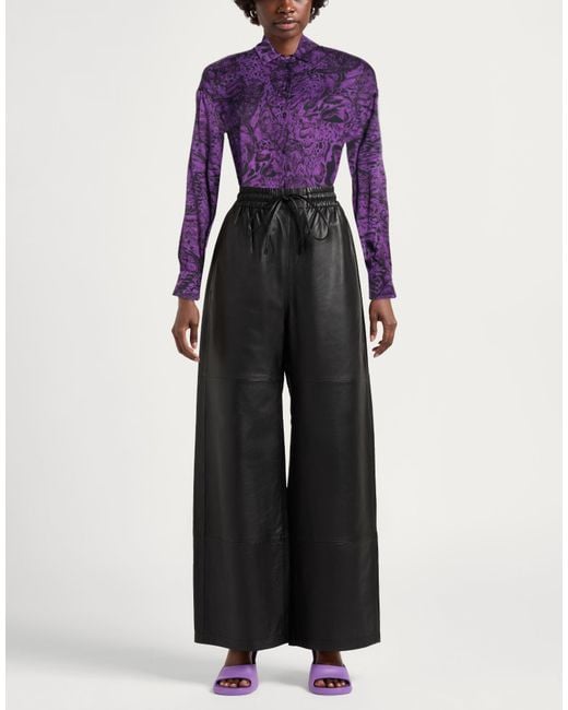 Just Cavalli Purple Shirts