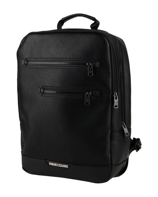 ARMANI EXCHANGE Black Backpack Polyester for men