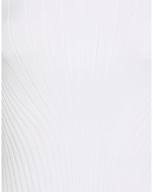 Mugler White Bodysuit Rayon, Nylon, Elastane