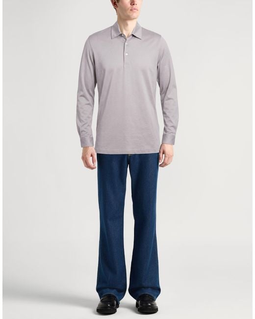 Herno Blue Light Polo Shirt Cotton for men
