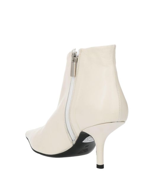 Eddy Daniele White Ankle Boots