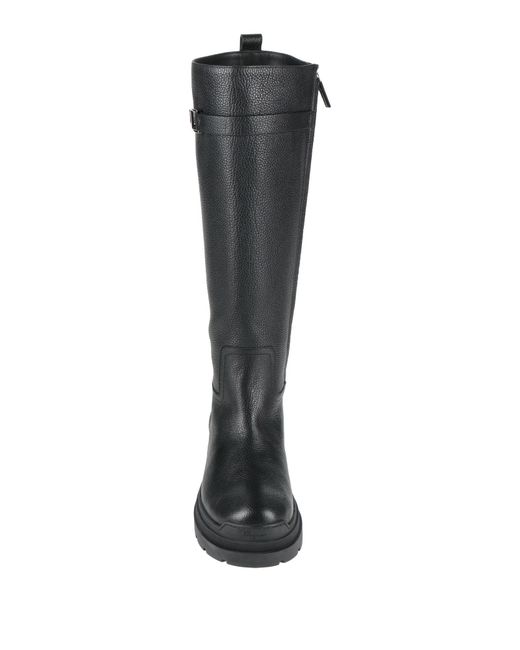 Ferragamo Black Boot Leather