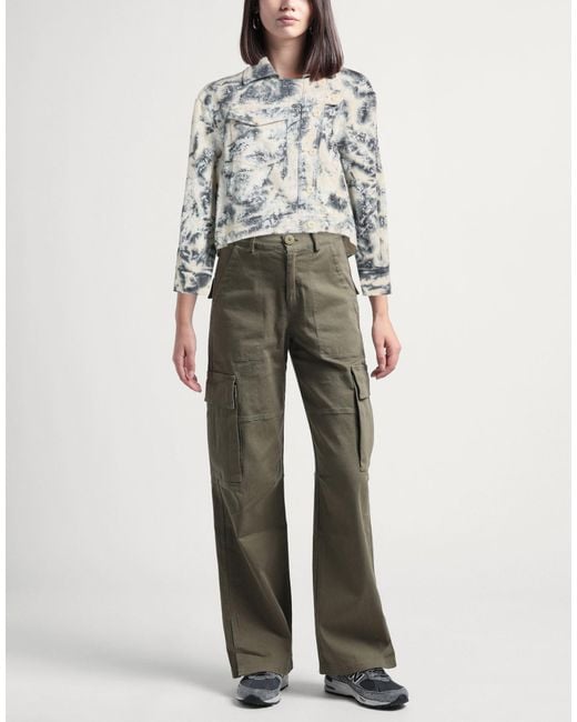 High Gray Positive Denim Outerwear Cotton