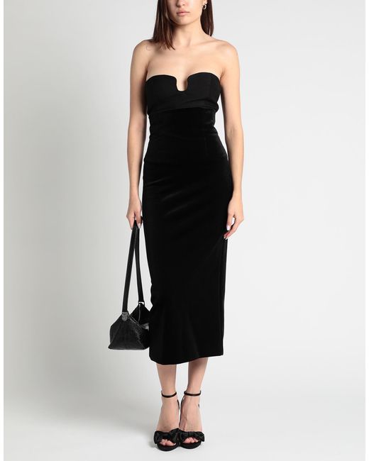 Philosophy Di Lorenzo Serafini Black Maxi Skirt Polyester, Elastane, Polyamide