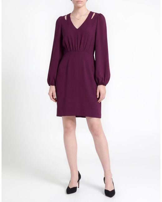HUGO Purple Plum Mini Dress Polyester