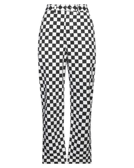 Vans White Pants Cotton, Polyester, Elastane