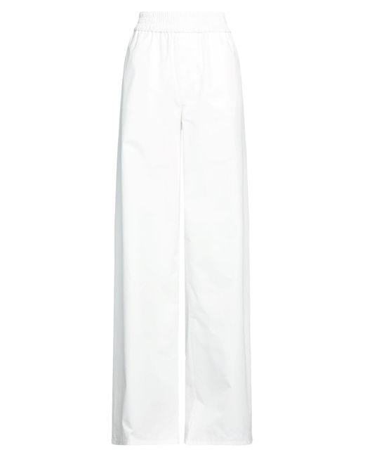 DSquared² White Pants Cotton, Polyamide
