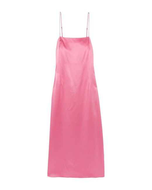 Adam Lippes Pink Midi Dress