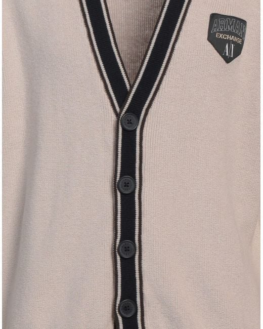 ARMANI EXCHANGE Strickjacke in Natural für Herren