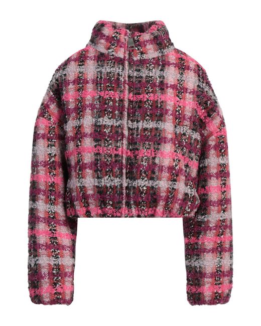 Khrisjoy Red Fuchsia Puffer Wool, Acrylic, Polyamide, Viscose, Polyester