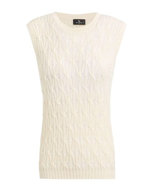 Etro Natural Sweater Wool, Cotton