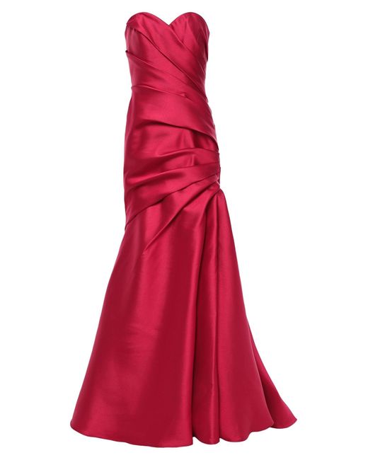 Badgley Mischka Red Long Dress