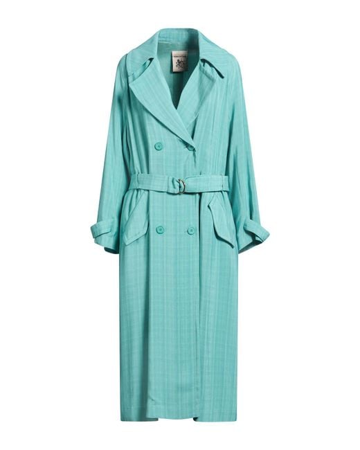 Semicouture Blue Overcoats & Trench Coats