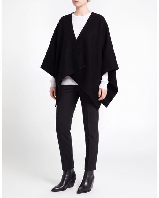 Max Mara Black Cape Alpaca Wool, Polyamide, Wool