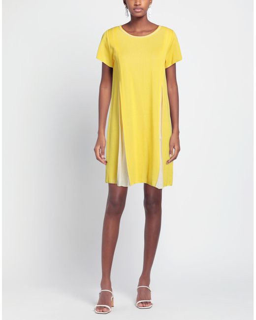 NEERA 20.52 Yellow Mini Dress
