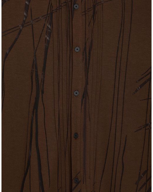 John Varvatos Brown Shirt Viscose, Polyester for men