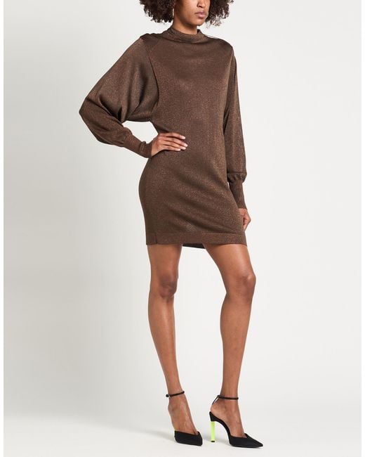 Circus Hotel Brown Mini Dresses