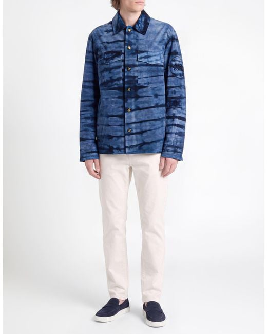 Jacob Cohen Blue Slate Jacket Goat Skin for men