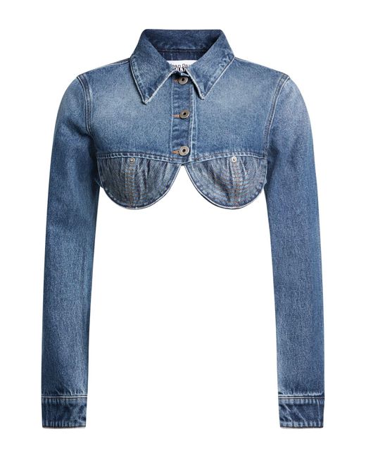 Jean Paul Gaultier Blue Denim Outerwear Cotton