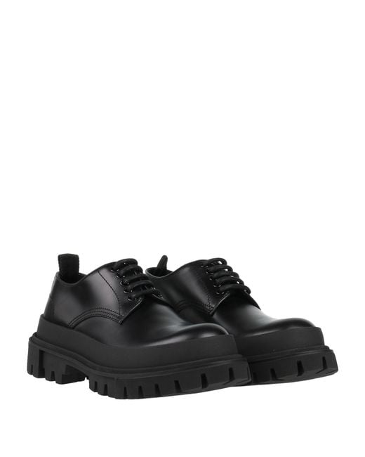 Dolce & Gabbana Black Lace-up Shoes for men