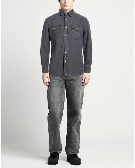 Tela Genova Blue Denim Shirts for men