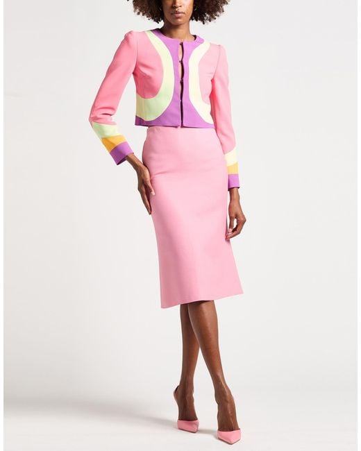 Moschino Pink Jacket Viscose, Elastane
