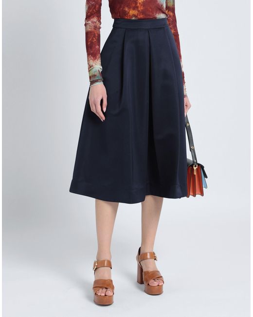 MAX&Co. Blue Midi Skirt