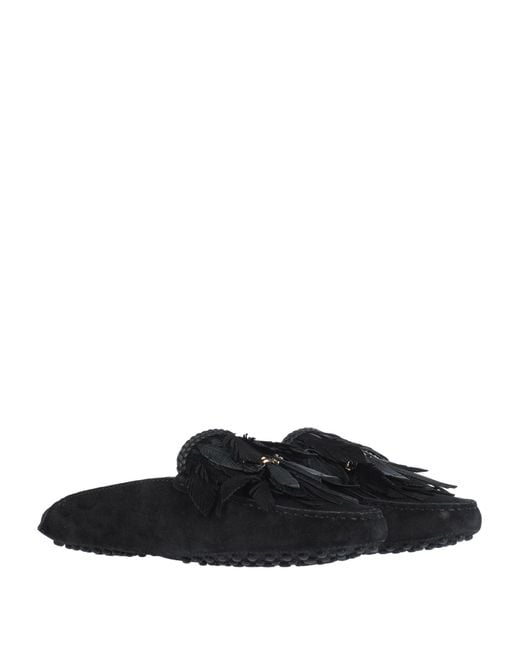 Tod's Black Mules & Clogs Leather
