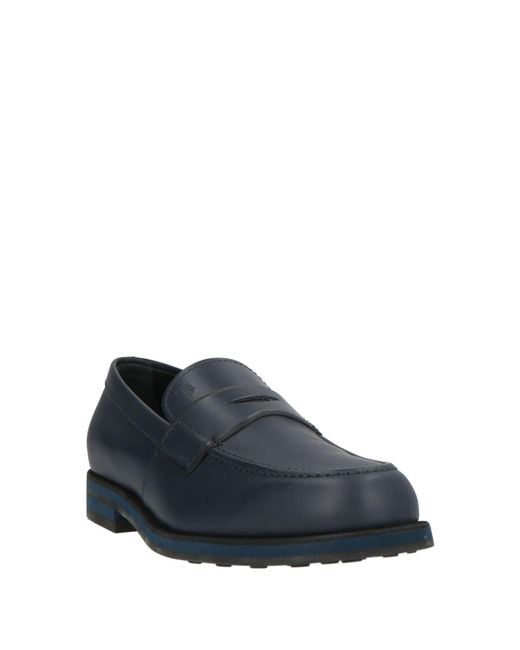 Tod's Blue Midnight Loafers Leather for men