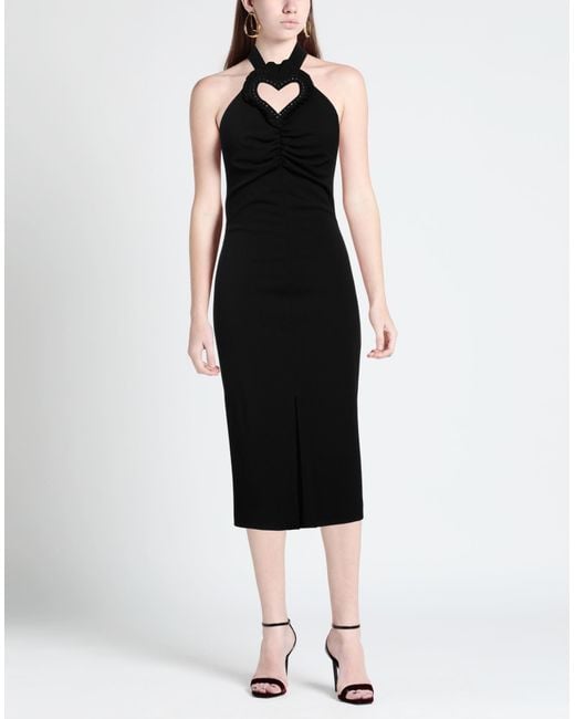 Aniye By Black Midi Dress Polyester, Elastane
